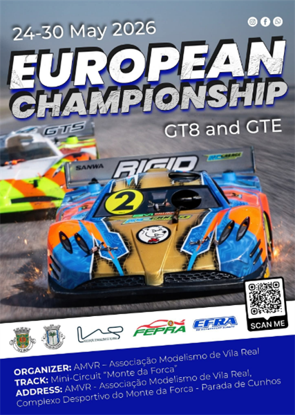 Campeonato da Europa de 1/8 GT - 2026 - Vila Real